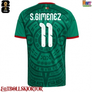 Mexiko Santiago Gimenez #11 Hemmatröja VM 2026 Kortärmad